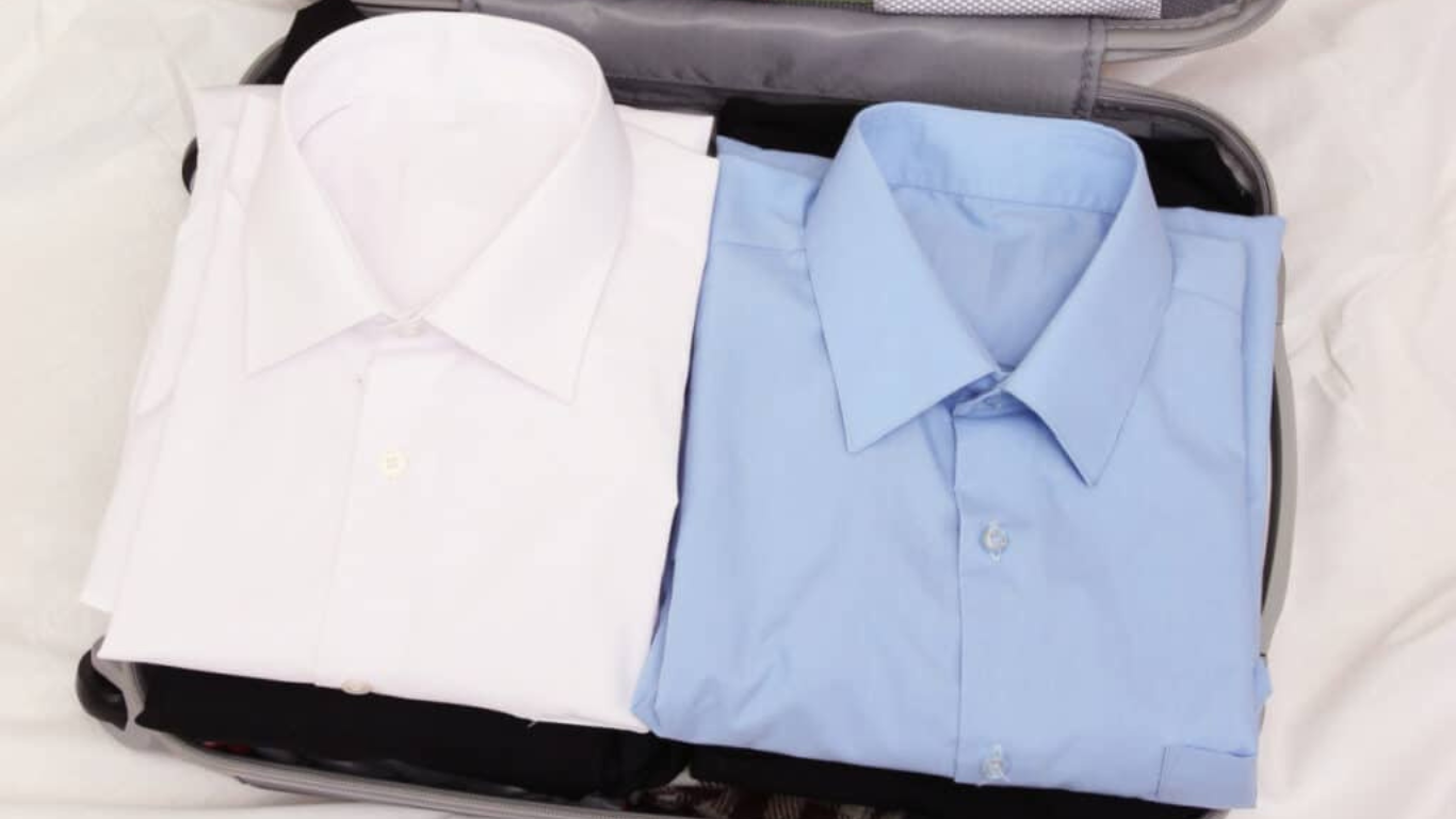 How to fold a shirt for travel